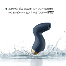 Вакуумний кліторальний стимулятор – Svakom Pulse Pure Navy Blue – 5 вакуумів × 5 рівнів інтенсивності