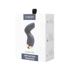 Вакуумний кліторальний стимулятор – Svakom Pulse Pure Navy Blue – 5 вакуумів × 5 рівнів інтенсивності