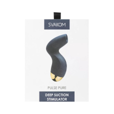Вакуумний кліторальний стимулятор – Svakom Pulse Pure Navy Blue – 5 вакуумів × 5 рівнів інтенсивності