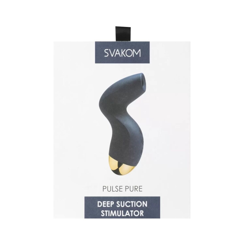 Вакуумний кліторальний стимулятор – Svakom Pulse Pure Navy Blue – 5 вакуумів × 5 рівнів інтенсивності