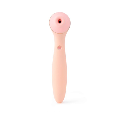Вакуумный стимулятор с вибратором – KISSTOY Polly Max Pink – 3 режима всасывания и 10 вибраций