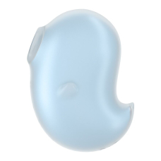 Вакуумний стимулятор з вібрацією 2в1 – Satisfyer Cutie Ghost Blue – 11 вакуумних режимів + 12 вібро