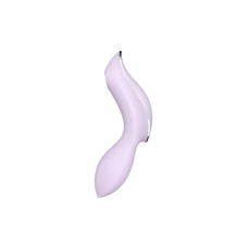 Вакуумний стимулятор з вібрацією – Satisfyer Curvy Trinity 2 Violet – 11 рівнів вакууму, 12 варіантів вібрації