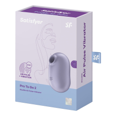 Вакуумний стимулятор з вібрацією – Satisfyer Pro To Go 2 Violet – 12 режимів вібрації + 11 вакуумної стимуляції
