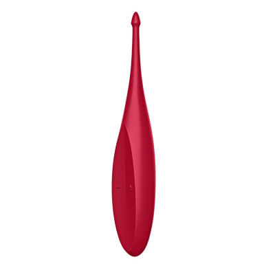 Вибратор для клитора – Satisfyer Twirling Fun Poppy Red – 5 уровней интенсивности, 7 ритмических рисунков, водозащита