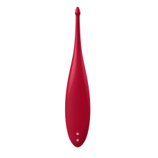 Вібратор для клітора – Satisfyer Twirling Fun Poppy Red – 5 рівнів інтенсивності, 7 ритмічних малюнків, водозахист