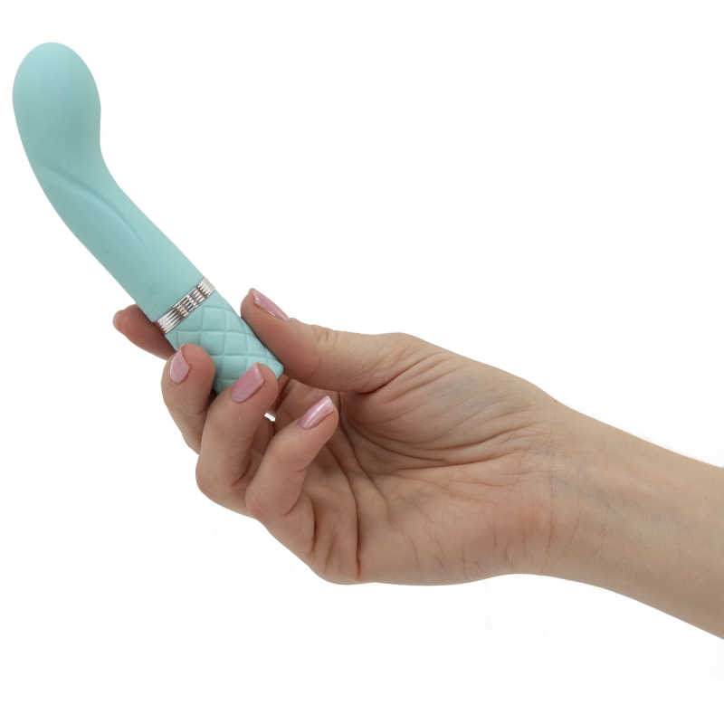 Вібратор для точки G – Pillow Talk Racy Teal з кристалом Swarovski – гнучкий корпус,подарункова упаковка