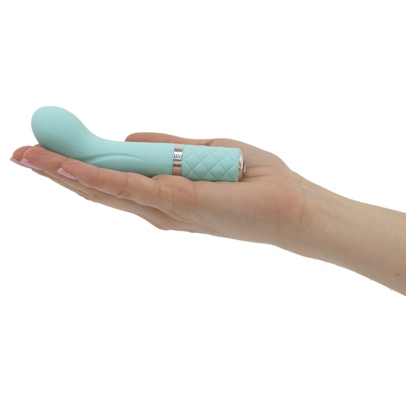 Вібратор для точки G – Pillow Talk Racy Teal з кристалом Swarovski – гнучкий корпус,подарункова упаковка