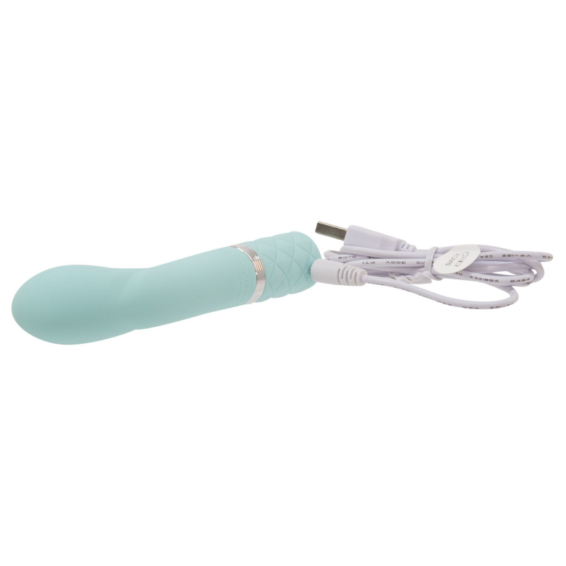 Вібратор для точки G – Pillow Talk Racy Teal з кристалом Swarovski – гнучкий корпус,подарункова упаковка