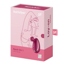 Вібратор для зовнішньої стимуляції – Satisfyer Spot On 1 Berry – гнучкий відросток, 12 віброрежимів