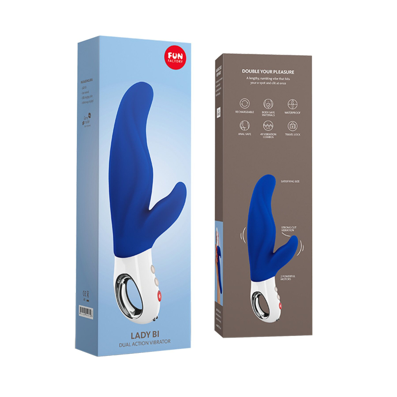 Вібратор-кролик для точки A – Fun Factory LADY BI Ultramarine – 6 швидкостей + 6 режимів