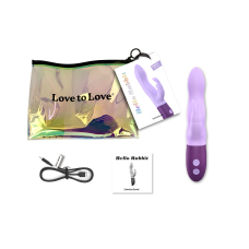 Вібратор-кролик – Love To Love Hello Rabbit Violet – гнучкий, 2 мотори, водонепроникний
