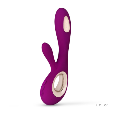 Вібратор-кролик з хвилястими рухами стовбура – LELO Soraya Wave Deep Rose – 2 мотори, 12 режимів