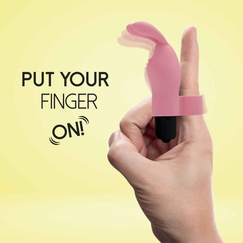 Вібратор на палець – FeelzToys Magic Finger Pink – розкішний силікон, потужний мотор