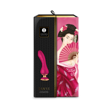 Вібратор точки G з гнучким текстурованим стовбуром – Shunga Sanya Raspberry – 10 режимів + 5 інтенсивності