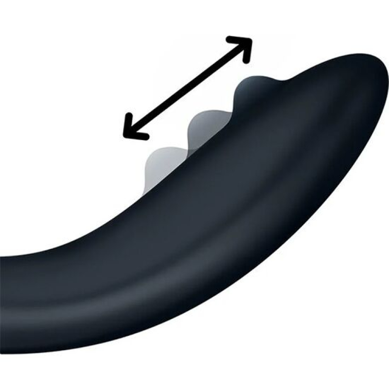 Вібратор з перлинною стимуляцією точки G – Satisfyer Rrrolling Explosion Black – 12 вібро-режимів, 7 швидкостей