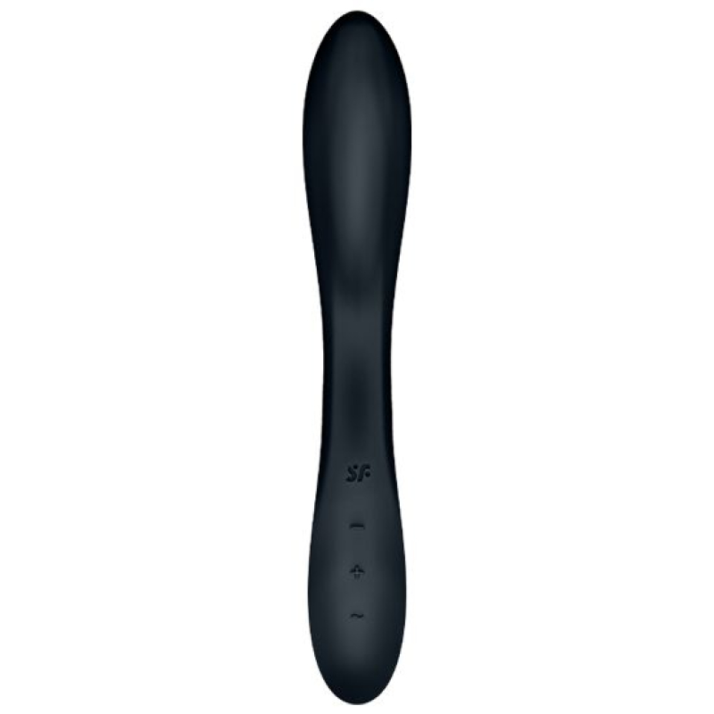 Вібратор з перлинною стимуляцією точки G – Satisfyer Rrrolling Explosion Black – 12 вібро-режимів, 7 швидкостей