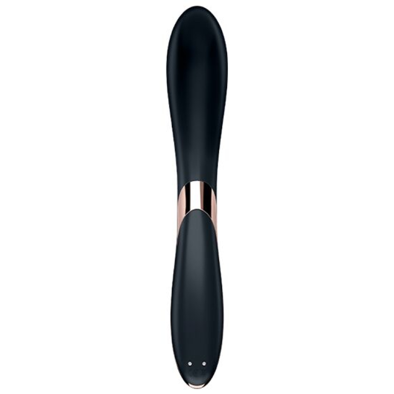 Вібратор з перлинною стимуляцією точки G – Satisfyer Rrrolling Explosion Black – 12 вібро-режимів, 7 швидкостей