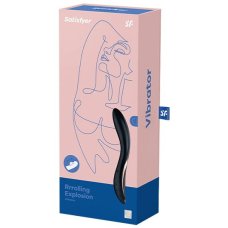 Вібратор з перлинною стимуляцією точки G – Satisfyer Rrrolling Explosion Black – 12 вібро-режимів, 7 швидкостей