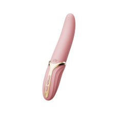 Вибратор с ротацией и подогревом до 39°C – Zalo EVE Sakura Pink – имитация язычка, гибкий ствол, 2 мотора
