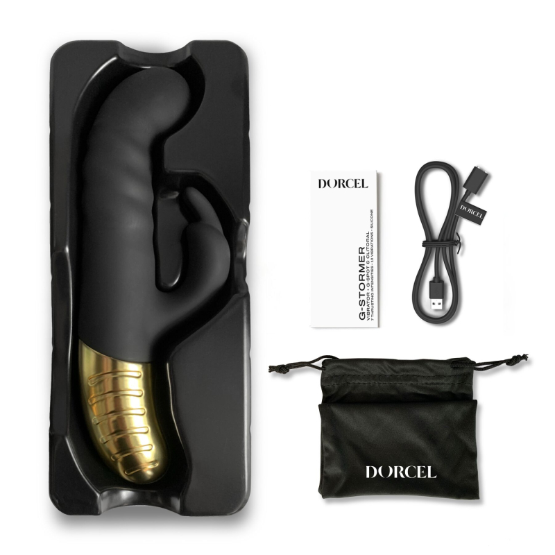 Вібратор зі зворотно-поступальним рухом Dorcel G-Stormer для точки G, 10 режимів поштовхів, 7 режимів руху вгору-вниз