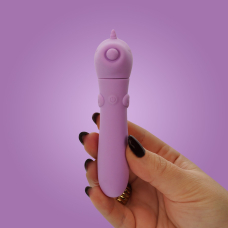 Виброкуля-единорог для клитора - Unihorn USB Bullet Karma Lilac, бузкового цвета, 10 режимов