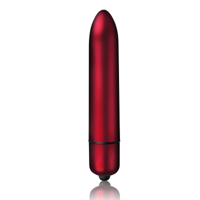 Віброкуля Rocks Off RO-160mm 10 Rouge Allure – червоного кольору, з матовою фактурою, 10 приємних режимів вібрації