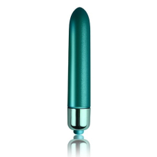 Віброкуля – Rocks Off RO-90mm Touch of Velvet Peacock Petals – матова, потужна, оснащена 10 режимами вібрації