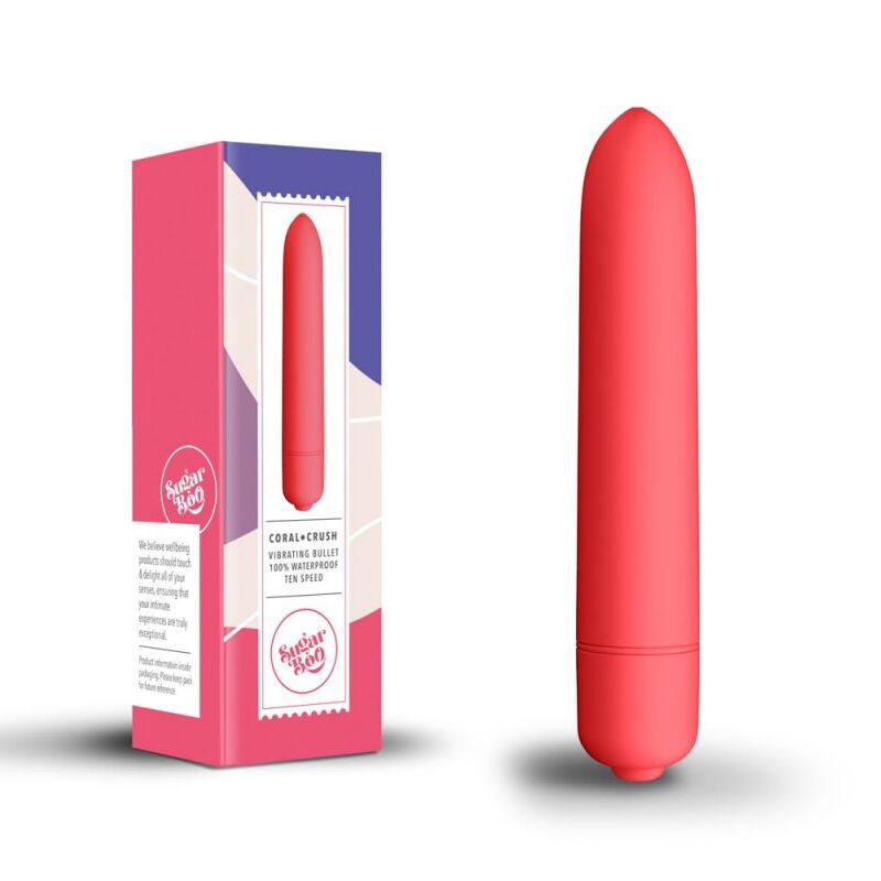 Віброкуля – SugarBoo Coral Crush – 10 рівнів інтенсивності, ефективна точкова стимуляція, захист від води IPX7