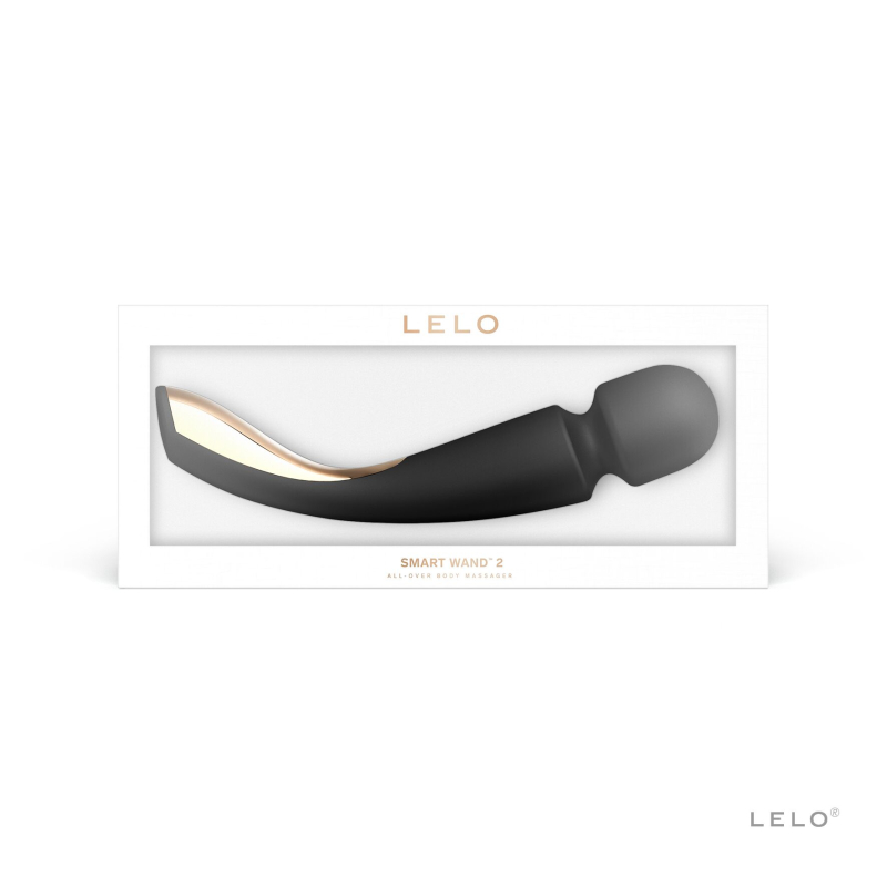 Вібромасажер середнього розміру – LELO Smart Wand 2 Medium Black – 10 унікальних режимів
