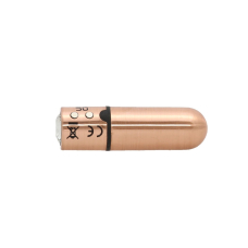 Вібропуля – PowerBullet First-Class Bullet Rose Gold – чохол-брелок, дорожній замок, 9 режимів вібрації