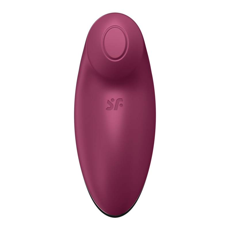 Вибростимулятор-пульсатор – Satisfyer Tap & Climax 2 Red с эффектом постукивания пальцем