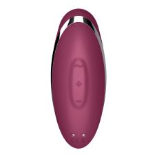 Вибростимулятор-пульсатор – Satisfyer Tap & Climax 2 Red с эффектом постукивания пальцем