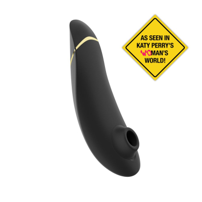 Womanizer Premium 2 Black – Вакуумний кліторальний стимулятор з функціями Autopilot, Smart Silence