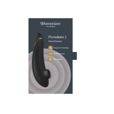 Womanizer Premium 2 Black – Вакуумний кліторальний стимулятор з функціями Autopilot, Smart Silence