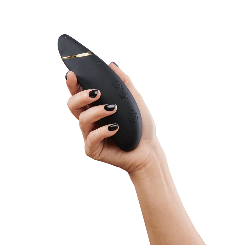 Womanizer Premium 2 Black – Вакуумний кліторальний стимулятор з функціями Autopilot, Smart Silence
