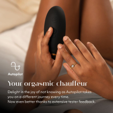 Womanizer Premium 2 Black – Вакуумний кліторальний стимулятор з функціями Autopilot, Smart Silence