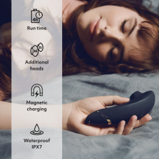 Womanizer Premium 2 Black – Вакуумний кліторальний стимулятор з функціями Autopilot, Smart Silence