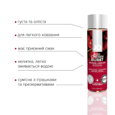 Змазка на водній основі JO H2O – Cherry Burst (120 мл) без цукру, рослинний гліцерин
