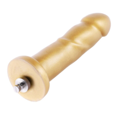 Фалоімітатор Hismith Golden Silicone Dildo, золотий, система KlicLok, довжина 17.5 см
