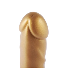 Фалоімітатор Hismith Golden Silicone Dildo, золотий, система KlicLok, довжина 17.5 см