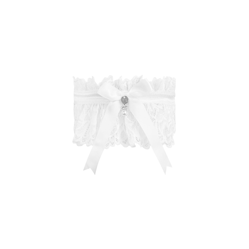 Ажурна підв’язка Obsessive Amor Blanco garter, білий