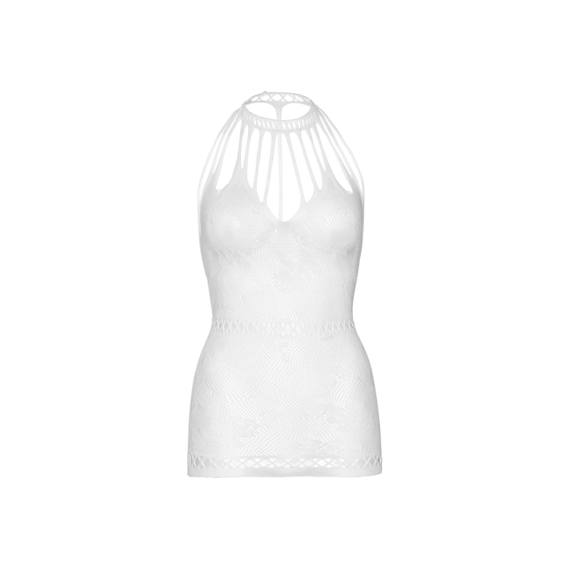 Ажурна сукня–сітка Leg Avenue Lace mini dress with cut–outs Білий, one size