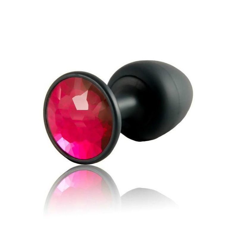 Анальна пробка Dorcel Geisha Plug Ruby XL з кулькою всередині, створює вібрації, макс діаметр 4,5 см