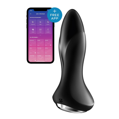 Анальна смарт-вібропробка Satisfyer Rotator Plug 1+ Black з перлинним масажем