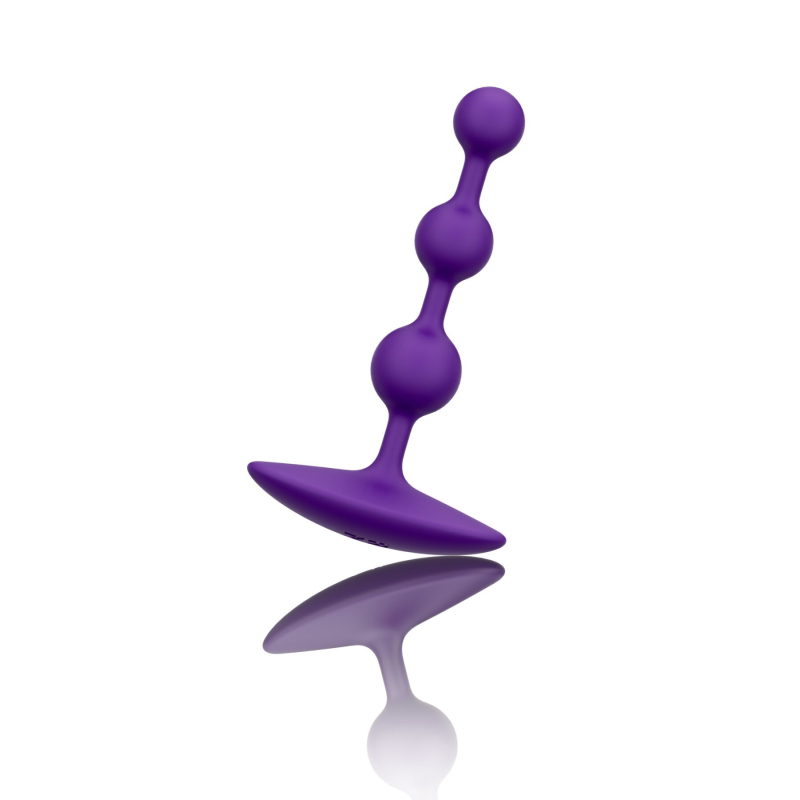 Анальное ожерелье Romp Amp Dark Purple, силикон, макс. диаметр 2.6 см