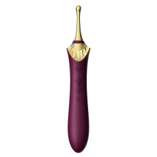 Багатофункціональний вібратор – Zalo Bess 2 Velvet Purple – 4 змінні насадки, нагрівання до 42°, точковий вібратор
