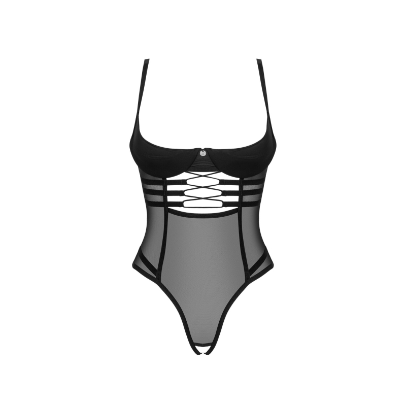 Боді Obsessive Roxelia crotchless teddy XS/S