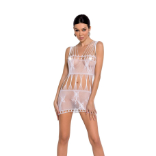 Бодістокінг мінісукня з метеликами Passion BS090 One Size білий