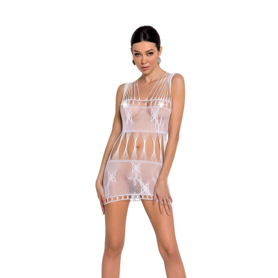 Бодістокінг мінісукня з метеликами Passion BS090 One Size білий